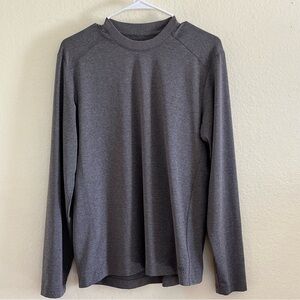 REI  Co-op Long Sleeve Performance Heather Gray Stretch Shirt Size Medium